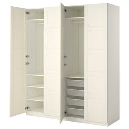 ProTuning PAX wardrobe, 200x60x236 cm, white/Bergsbo white