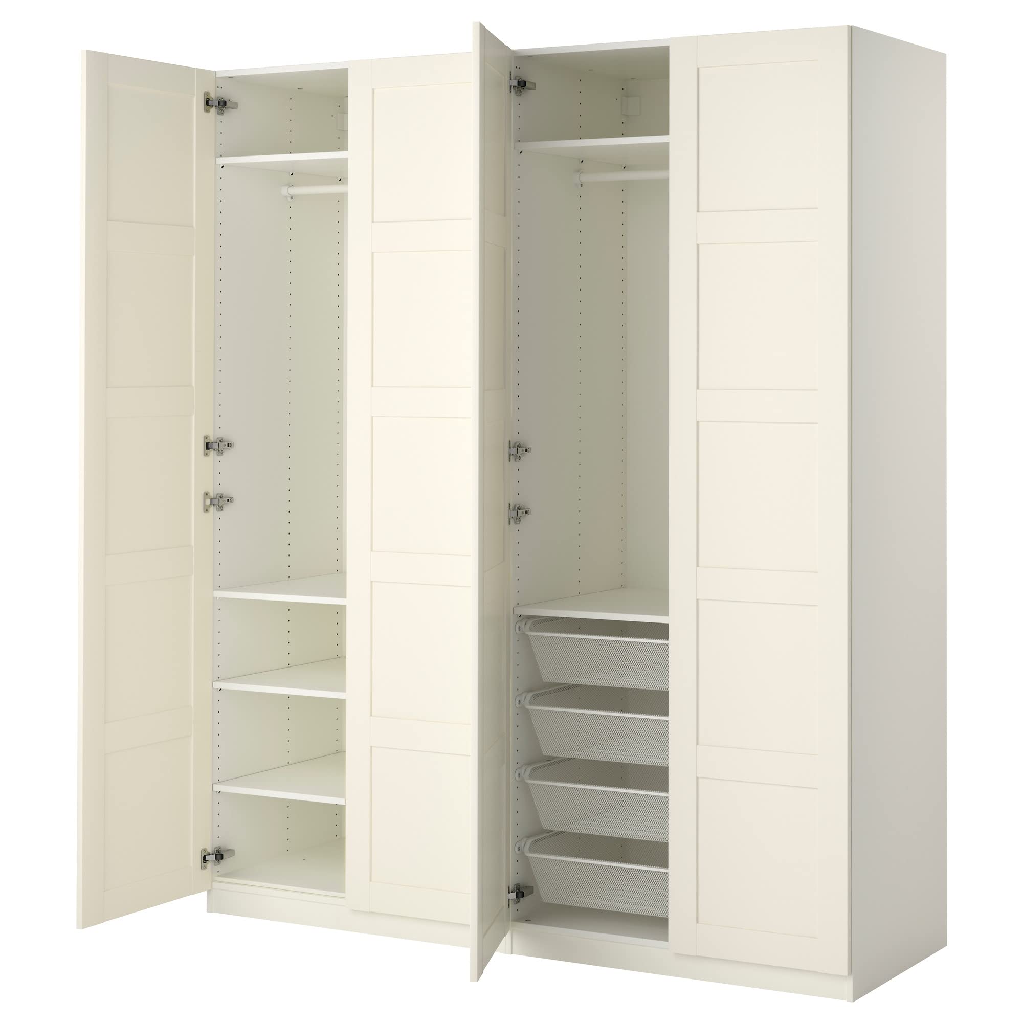 ProTuning PAX wardrobe, 200x60x236 cm, white/Bergsbo white