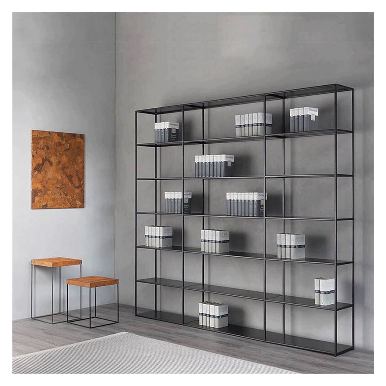 Metal Multi-Layer Bookcase Shelf