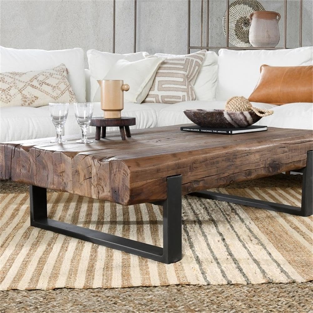 Handwoven Jute Wool Area Rug