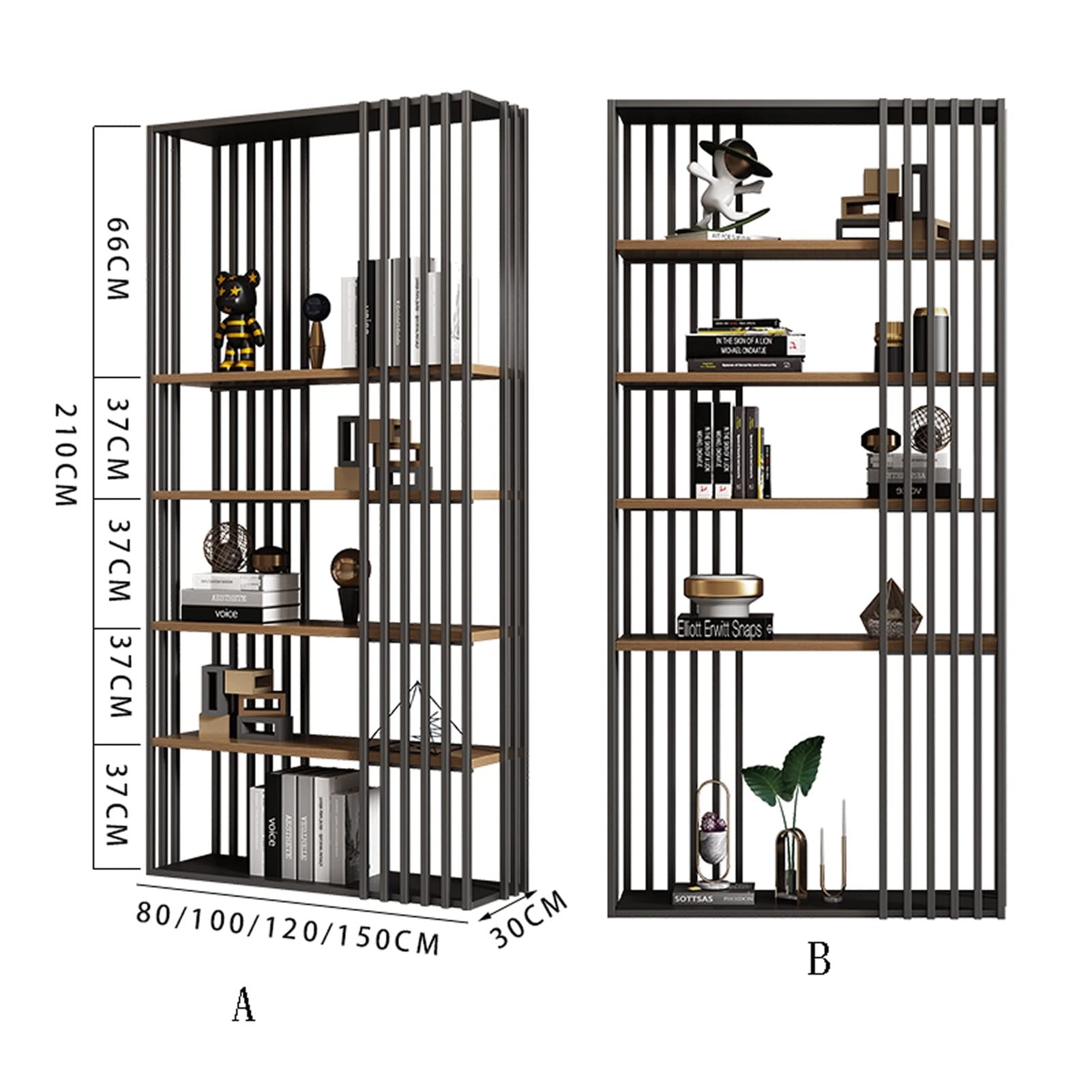 Industrial Open Bookcase Storage Rack