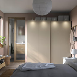 ProTuning PAX/HASVIK Wardrobe combination, grey-beige/grey-beige