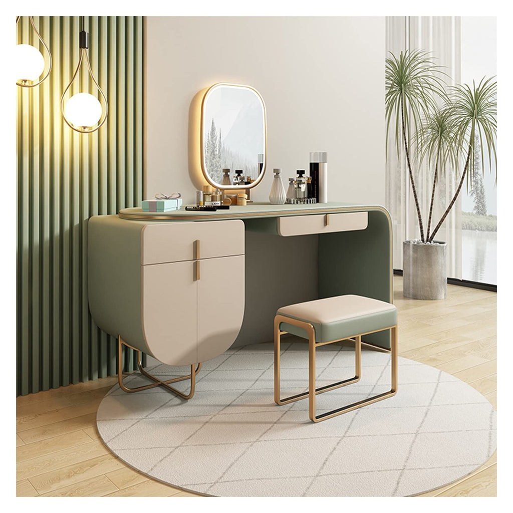 Modern Retractable Vanity Desk Set