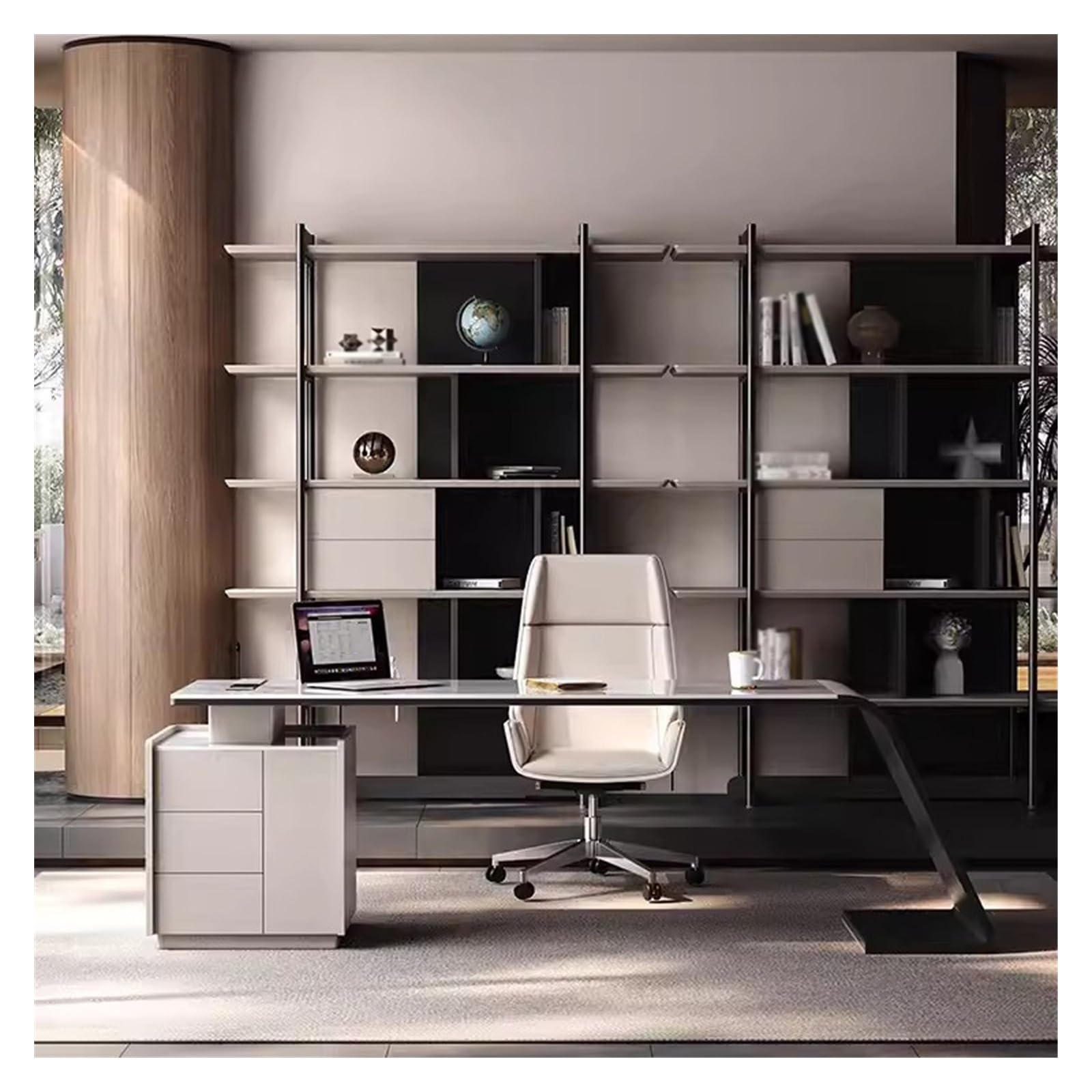 Stainless Steel Bookcase Storage Shelf