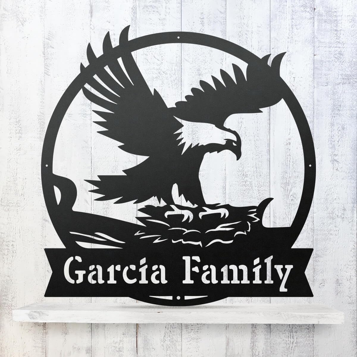 Personalized Metal Monogram Wall Art