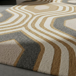 Hand Tufted Geometric Area Rug