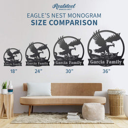 Personalized Metal Monogram Wall Art