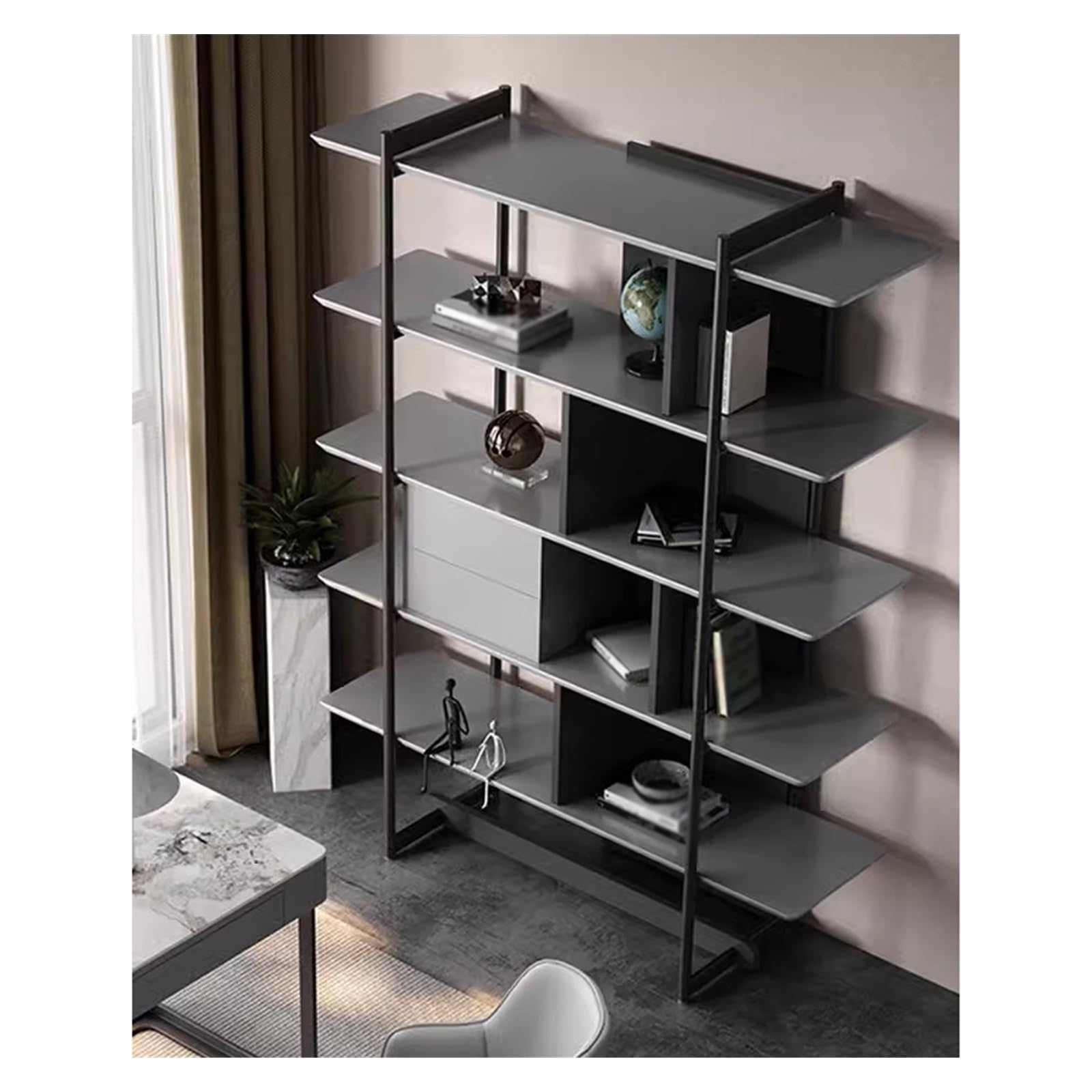 Stainless Steel Bookcase Storage Shelf