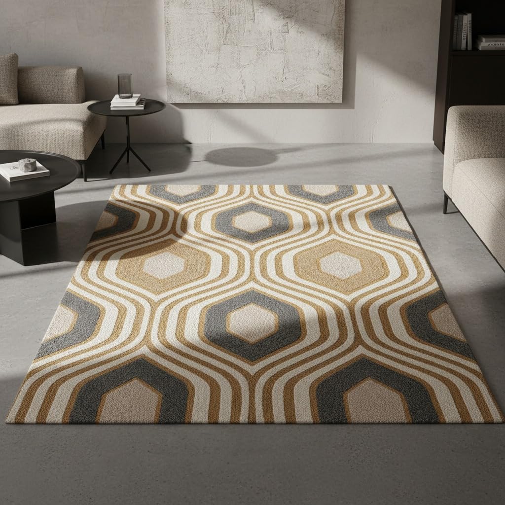 Hand Tufted Geometric Area Rug