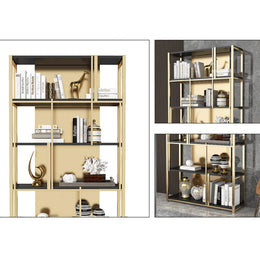 Metal Bookcase Display Shelf