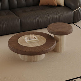 Round Nesting Coffee Table Set