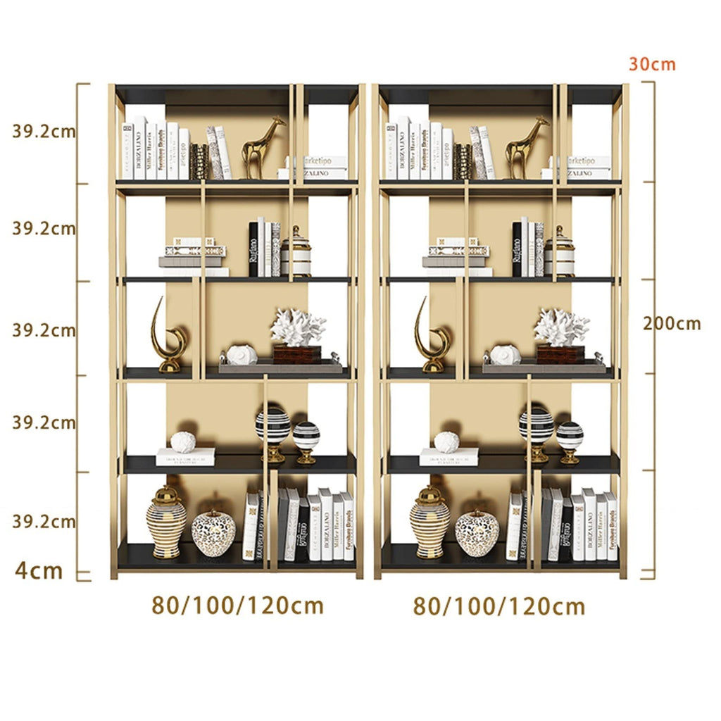 Metal Bookcase Display Shelf