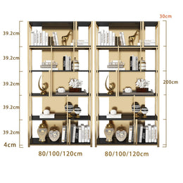Metal Bookcase Display Shelf