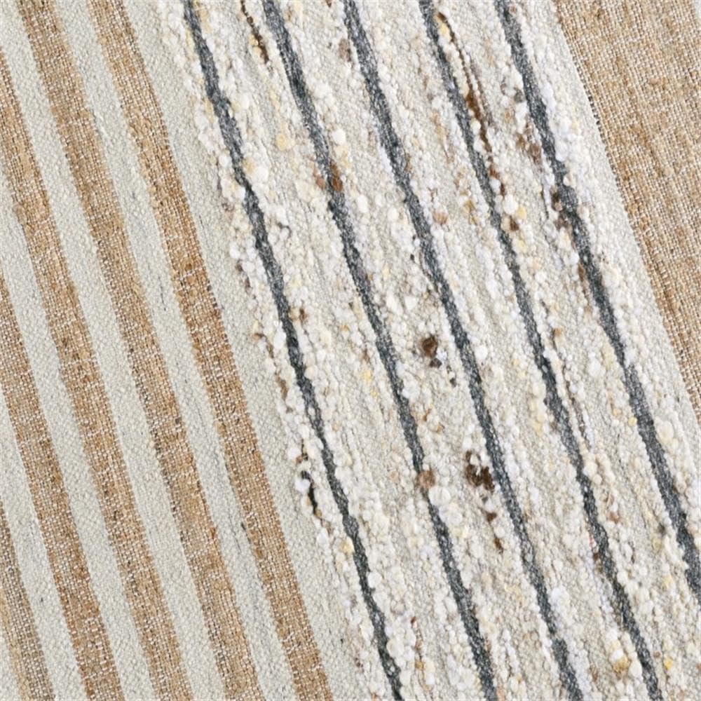 Handwoven Jute Wool Area Rug
