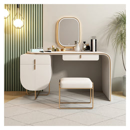 Modern Retractable Vanity Desk Set