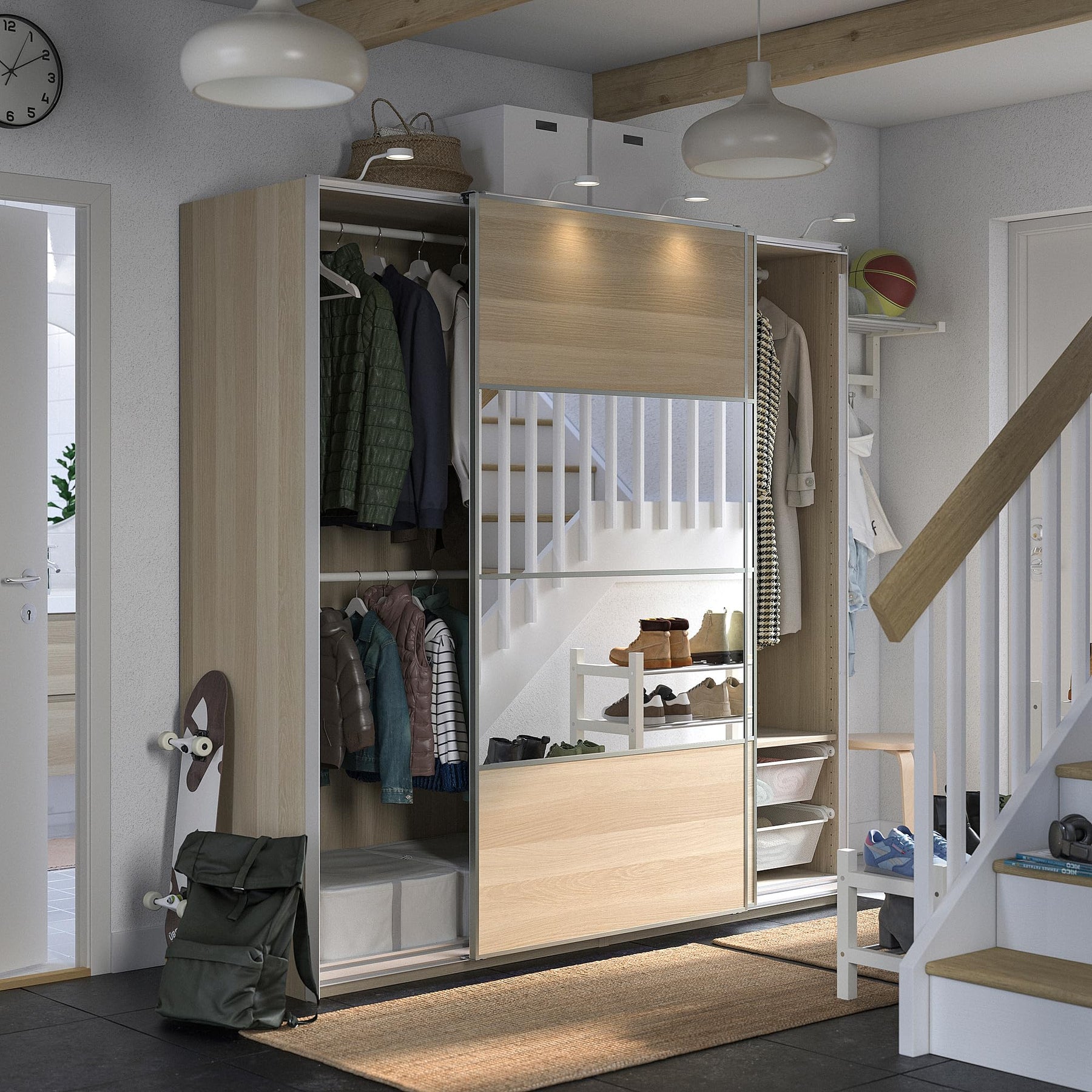 Sliding Door Wardrobe with Mirror