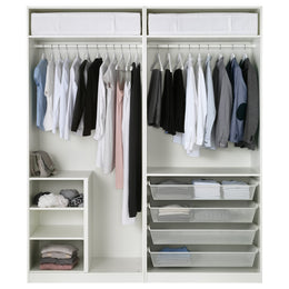 ProTuning PAX wardrobe, 200x60x236 cm, white/Bergsbo white