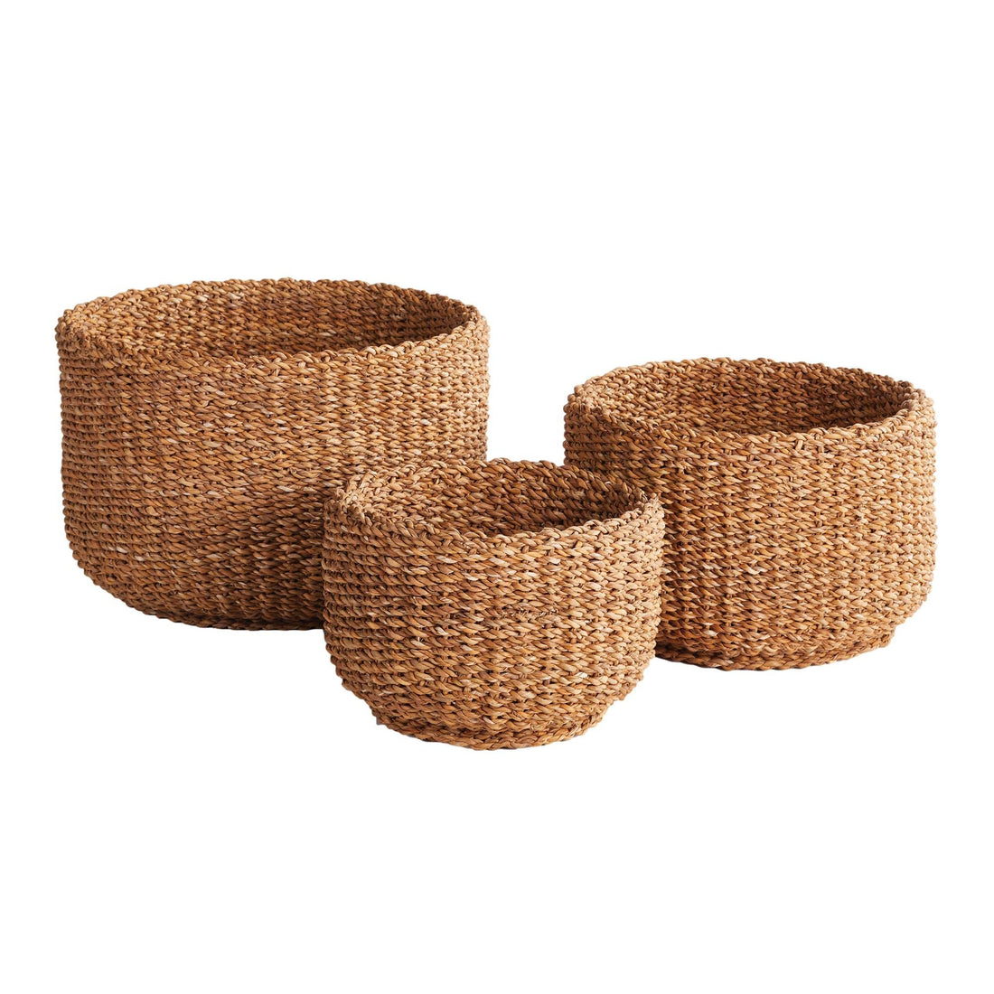 Woven Seagrass Storage Basket Set
