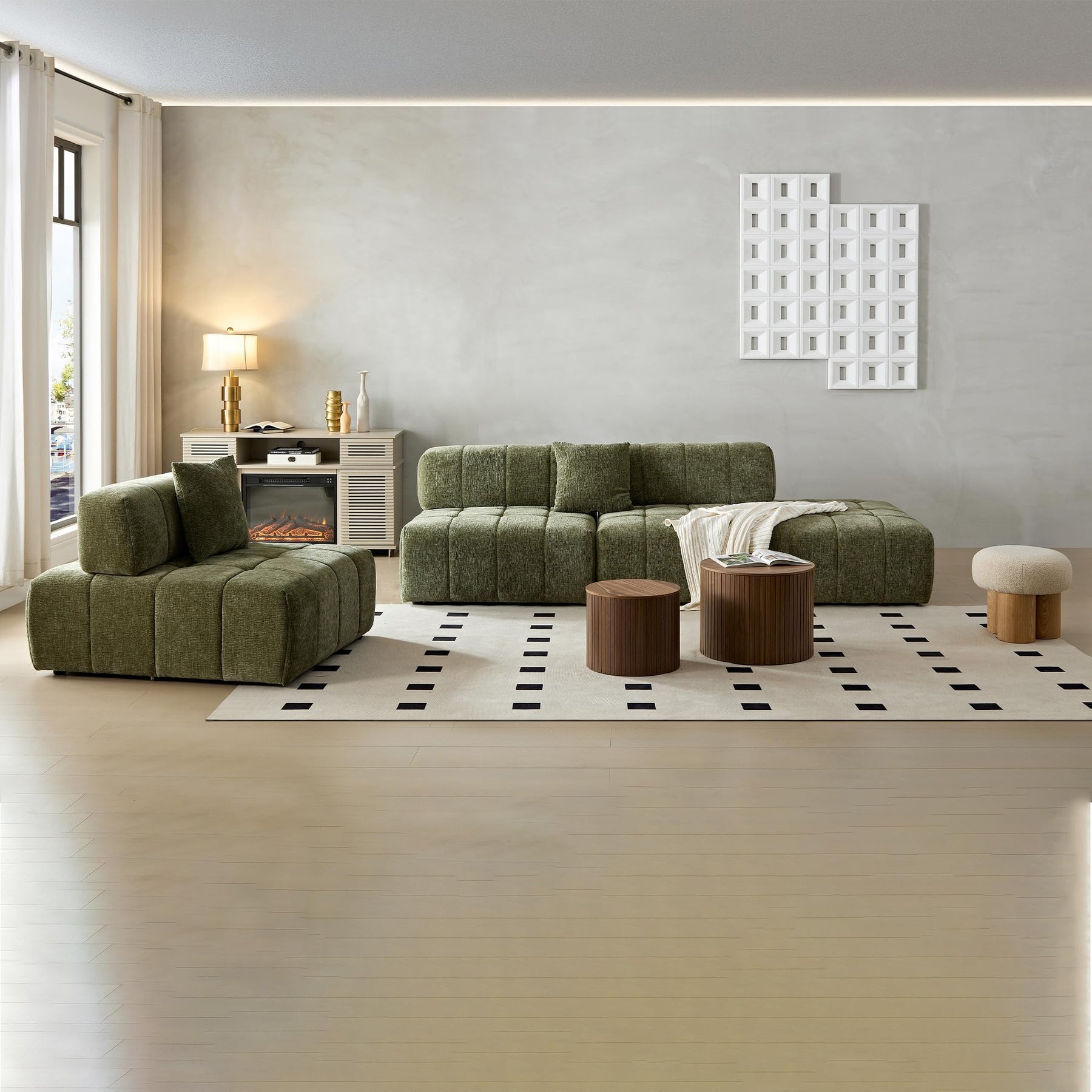 Modular Oversized Sectional Sofa with Chaise