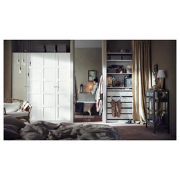 ProTuning PAX wardrobe, 200x60x236 cm, white/Bergsbo white