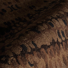 Abstract Hooked Wool Area Rug
