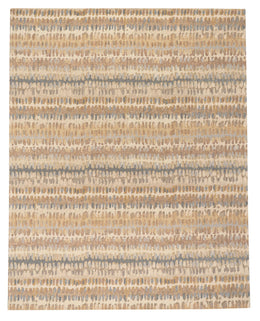 Abstract Hooked Wool Area Rug