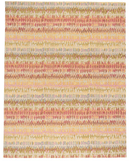 Abstract Hooked Wool Area Rug