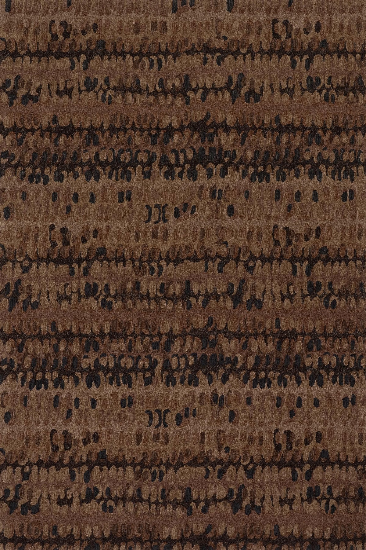 Abstract Hooked Wool Area Rug