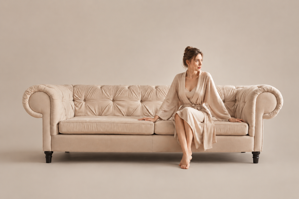 A considered home in warm material tones