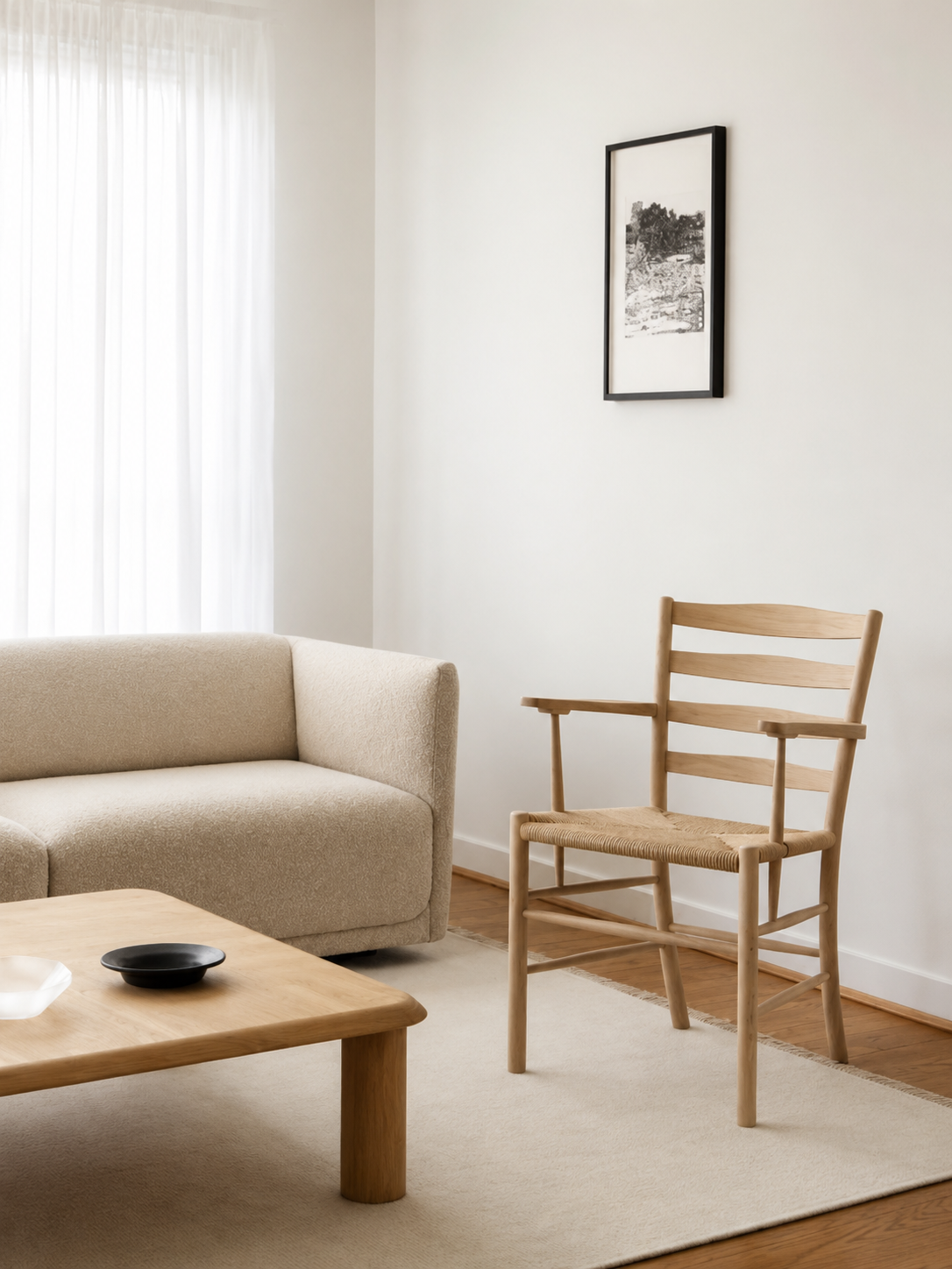 Home decor details and natural materials